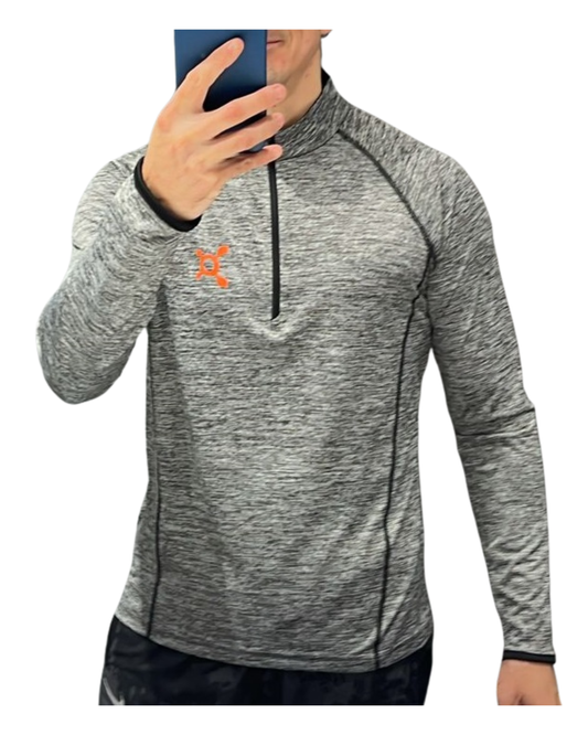 Manga larga cremallera gris Coach